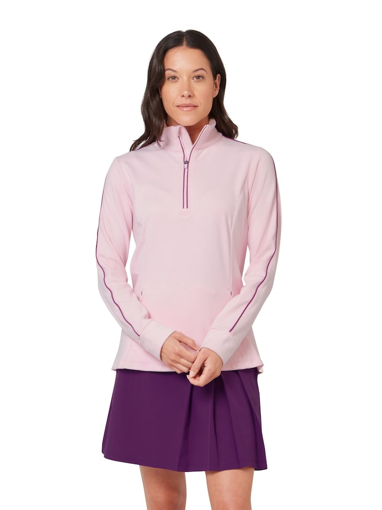 Callaway Apparel Pink Midweight Textured Pullover Jumper - Εικόνα 1 από 5