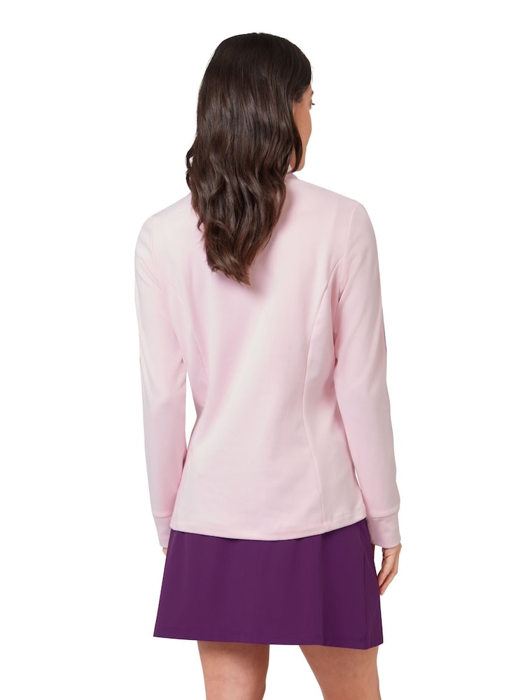 Callaway Apparel Pink Midweight Textured Pullover Jumper - Εικόνα 2 από 5