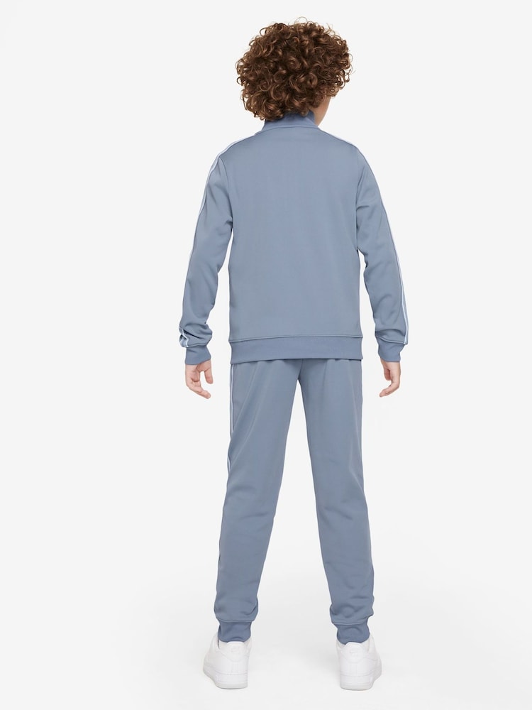 Nike Blue Full Zip Tape Tracksuit - Image 2 of 3