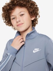 Nike Blue Full Zip Tape Tracksuit - Image 3 of 3