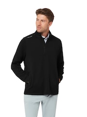 Callaway Apparel Emea Long Sleeve Mid-Layer Chev Pullover Black Jumper - Bilde 1 av 3