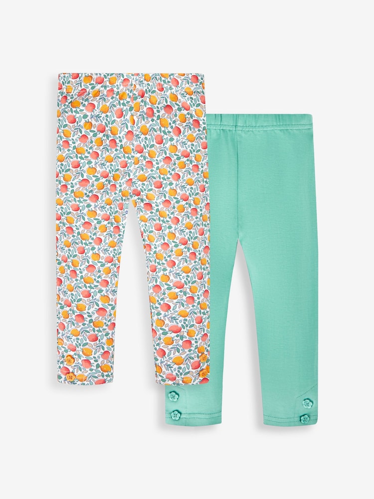 Oranžna majica Apple zeleni Russet - Komplet 2 dekliških legic JoJo Maman Bébé - Slika 1 iz 6