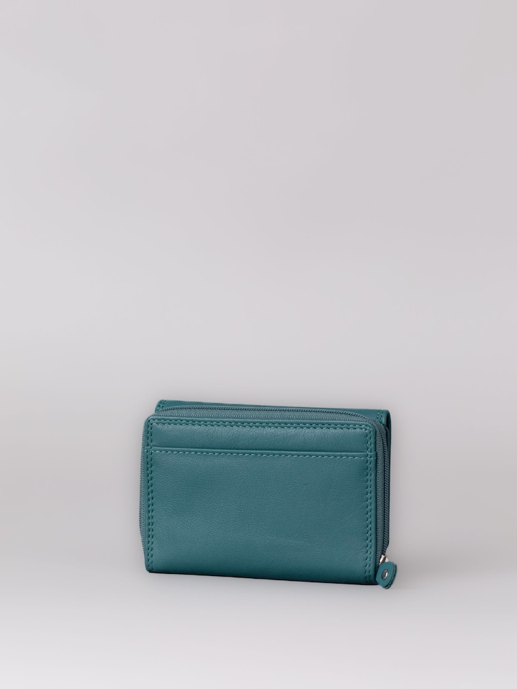 Lakeland Leather Teal Green Small Purse - Image 2 of 4