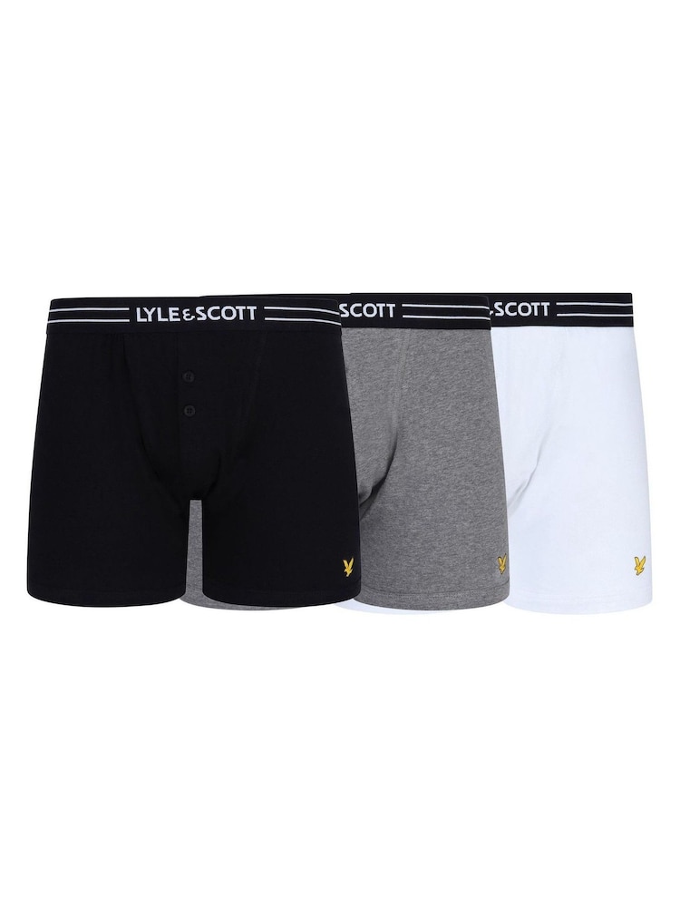 Multi Lyle & Scott Button Fly Trunks 3 Pack - Image 1 of 6