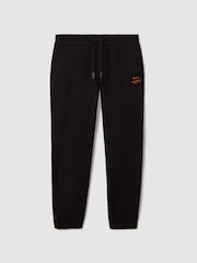 Reiss x McLaren F1 Team Black McLaren F1 Cotton Drawstring Joggers - Image 2 of 12