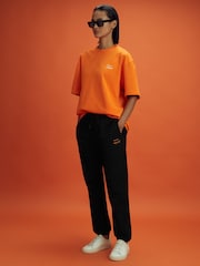Reiss x McLaren F1 Team Black McLaren F1 Cotton Drawstring Joggers - Image 4 of 12
