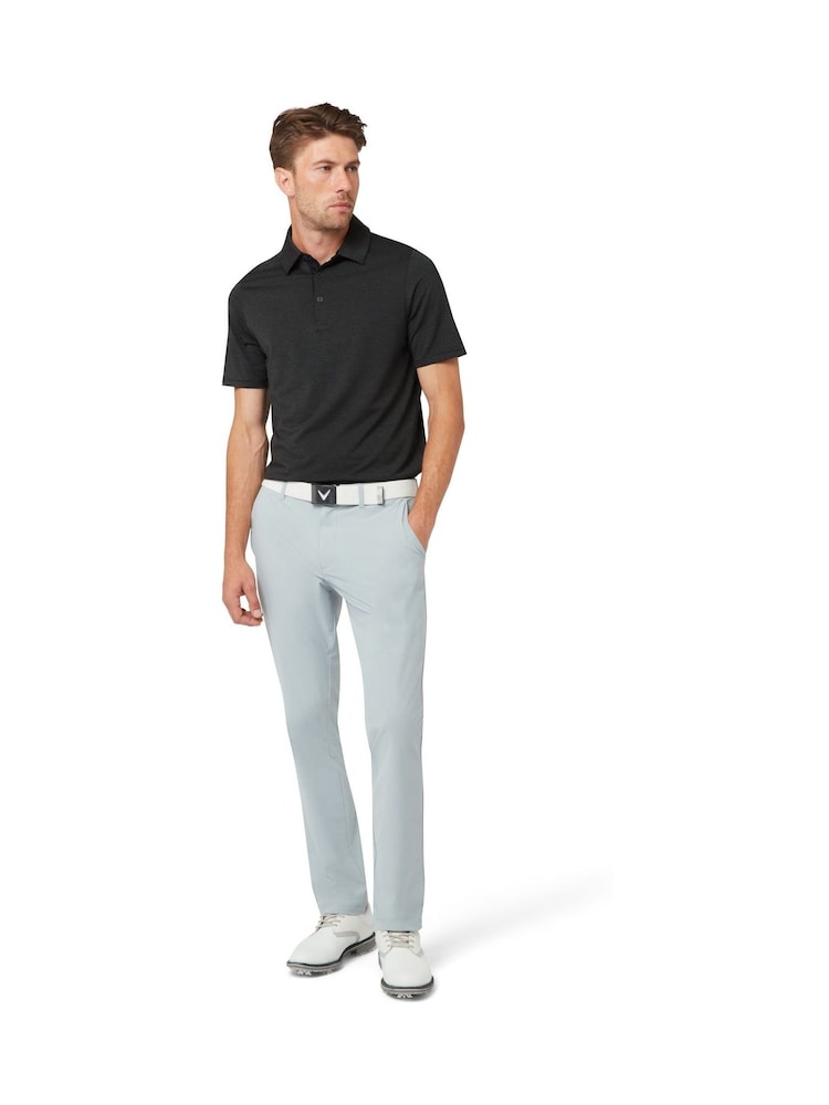 Callaway Apparel Two Tone Geo Print Black Polo Shirt - Image 3 of 3 Callaway Apparel Two Tone Geo Print Black Polo Shirt - Image 3 of 3
