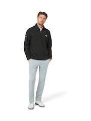 Callaway Apparel Odyssey Birdseye Jacquard Pullover Black Jumper - Bilde 2 av 3