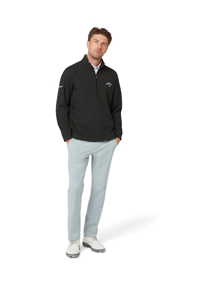 Callaway Apparel Odyssey Birdseye Jacquard Pullover Black Jumper - Bilde 2 av 3