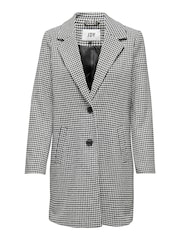 JDY Black Dogtooth Tailored Coat - Image 5 of 6