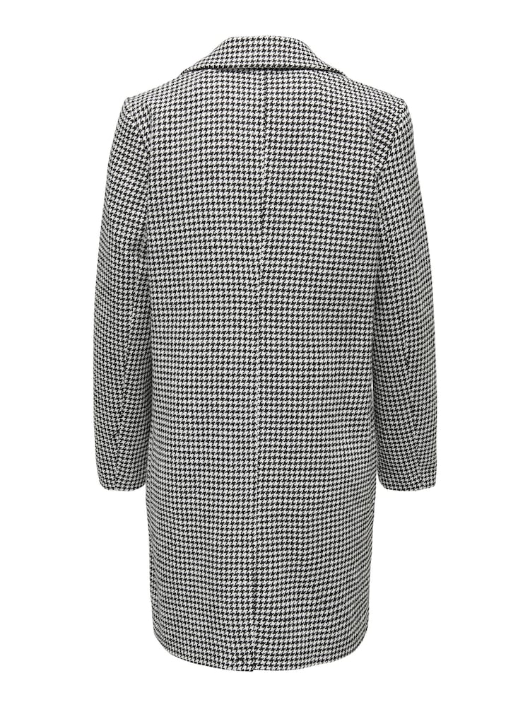 JDY Black Dogtooth Tailored Coat - Image 6 of 6