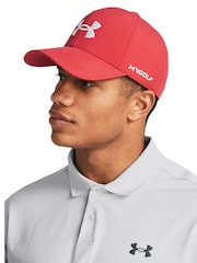 أحمر/أبيض/رمادي - قبعة كاب تشكيلة 96 Golf من Under Armour - صورة 1 من 3