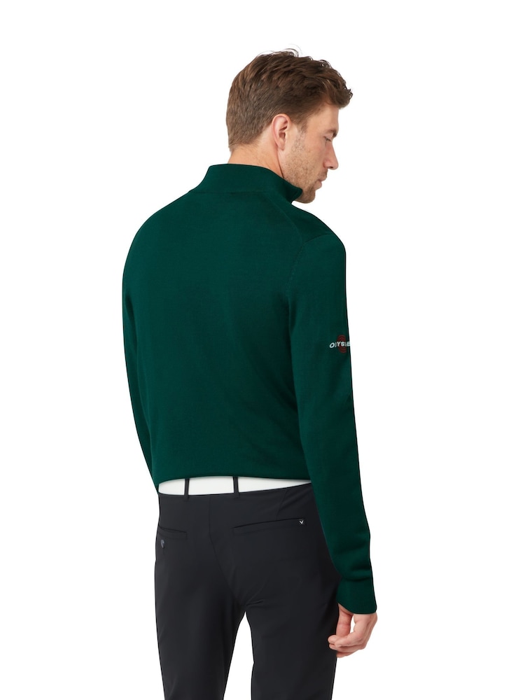 Callaway Apparel Blue 1/4 Blended Merino Odyssey Sweater - Bilde 2 av 5