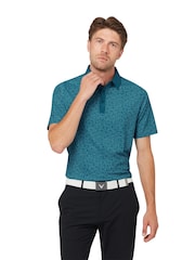Callaway Apparel Blue Confetti Polo Shirt - Bild 1 av 5