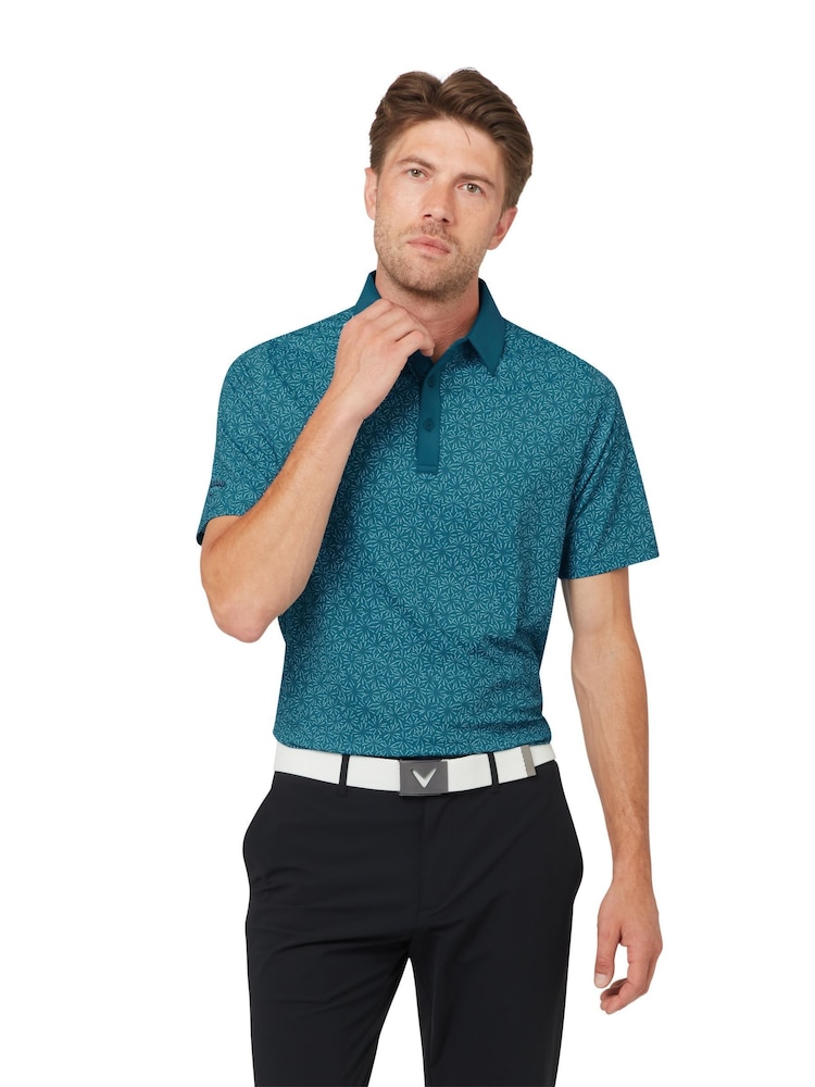 Callaway Apparel Blue Confetti Polo Shirt - Bild 1 av 5