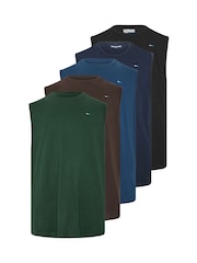 Brun - Regulær - BadRhino Big & Tall Core T-skjorter 5 -pakke - Bilde 2 av 7