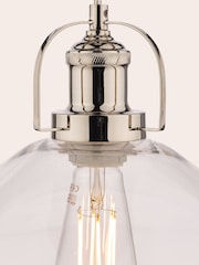 Laura Ashley Clear Rye Smoked Glass Pendant Ceiling Light - Image 4 of 5