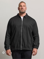 Noir - BadRhino Big & Tall Veste en sergé de coton grande taille - Image 1 de 6