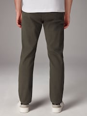 Khaki Green Slim Fit Motionflex Chino Trousers - Image 2 of 12