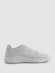 Reiss White Adison Hybrid Knit Running Trainers - Image 2 of 5