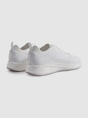 Reiss White Adison Hybrid Knit Running Trainers - Image 3 of 5