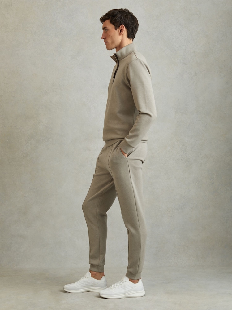Reiss White Adison Hybrid Knit Running Trainers - Image 5 of 5