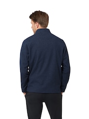Callaway Apparel Blue Odyssey Birdseye Jacquard Pullover Jumper - Image 2 of 5