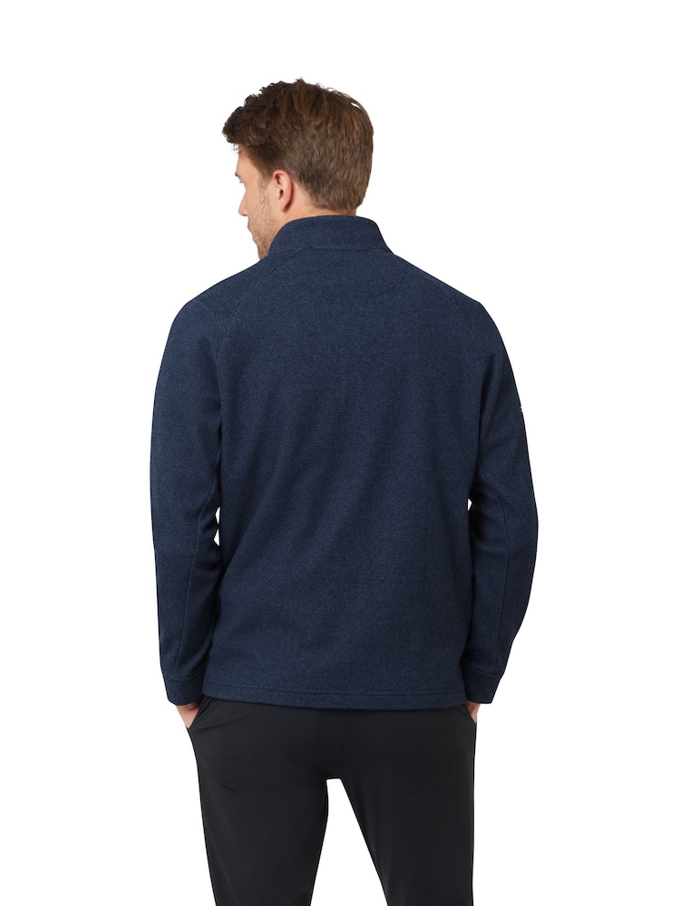 Callaway Apparel Blue Odyssey Birdseye Jacquard Pullover Jumper - Image 2 of 5