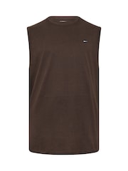 BadRhino Big & Tall Brown Full Length Muscle Vests 3 Pack - Image 8 of 8