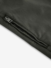 Khaki Green Slim Fit Zip Detail Stretch Trousers - Image 5 of 7