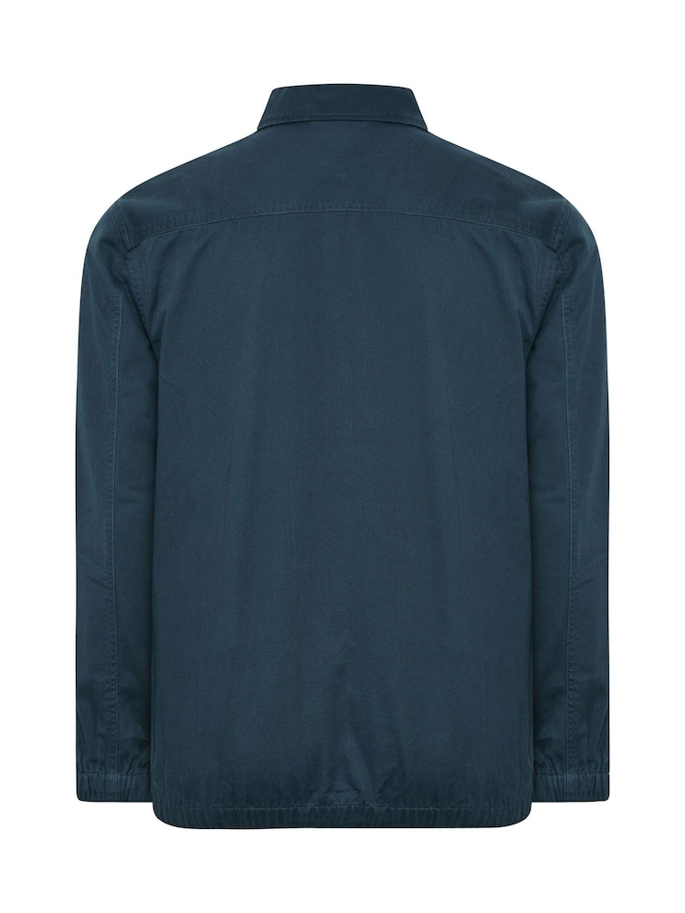 Bleu - BadRhino Big & Tall Veste en sergé de coton grande taille - Image 6 de 6