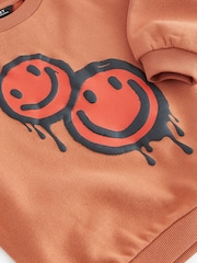 Rust Brown Happy Sweatshirt and Utility Joggers 2 Piece Set (3mths-7yrs) - Image 6 of 7