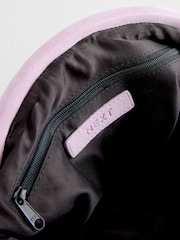 Lilac Purple Leather Snap Clutch Bag - Image 11 of 11