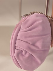 Lilac Purple Leather Snap Clutch Bag - Image 6 of 11