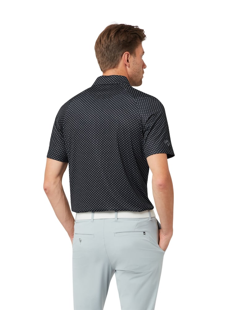 Callaway Apparel Trademark Golf Black Polo Shirt - Image 2 of 5 Callaway Apparel Trademark Golf Black Polo Shirt - Image 2 of 5