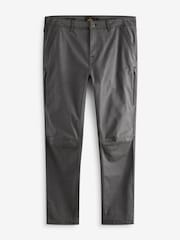 Charcoal Grey Slim Fit Zip Detail Stretch Trousers - Image 5 of 6