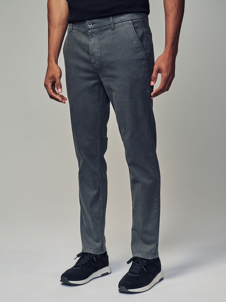 Темно-серый - Брюки-чиносы Slim Fit Motionflex - Изображение 1 из 10 Темно-серый - Брюки-чиносы Slim Fit Motionflex - Изображение 1 из 10