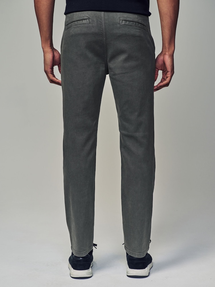 Charcoal Grey Slim Fit Motionflex Chino Trousers - Image 3 of 10