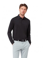 Callaway Apparel Long Sleeve Soft Touch Black Polo Shirt - Image 1 of 5