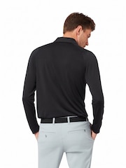 Callaway Apparel Long Sleeve Soft Touch Black Polo Shirt - Image 2 of 5