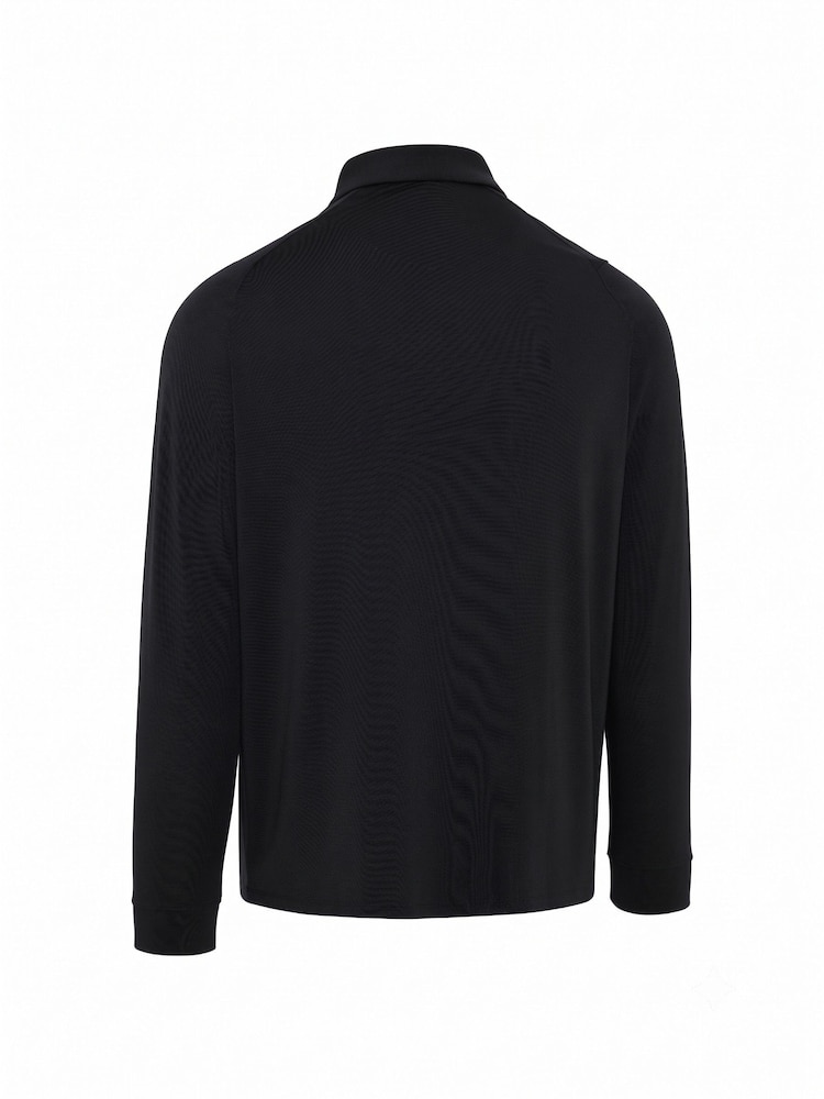 Callaway Apparel Long Sleeve Soft Touch Black Polo Shirt - Image 5 of 5