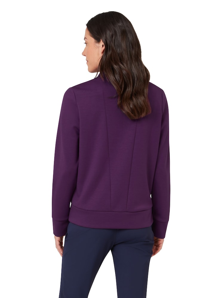 Callaway Apparel Purple 1/2 Zip Soft Touch Pullover Jumper - Εικόνα 2 από 5 Callaway Apparel Purple 1/2 Zip Soft Touch Pullover Jumper - Εικόνα 2 από 5