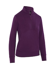 Callaway Apparel Purple 1/2 Zip Soft Touch Pullover Jumper - Εικόνα 4 από 5