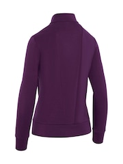 Callaway Apparel Purple 1/2 Zip Soft Touch Pullover Jumper - Εικόνα 5 από 5