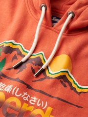 Naranja óxido marga - Sudadera con capucha clásica con diseño gráfico Great Outdoors de Superdry - Imagen 5 de 5