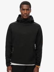 Superdry Black Tech Logo Loose Hoodie - Image 1 of 7