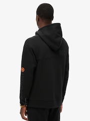 Superdry Black Tech Logo Loose Hoodie - Image 2 of 7