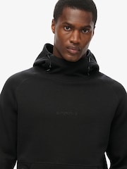 Superdry Black Tech Logo Loose Hoodie - Image 3 of 7