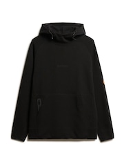 Superdry Black Tech Logo Loose Hoodie - Image 5 of 7