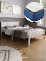 Birlea White Rio Bed with Nebula Mattress - Image 1 of 5